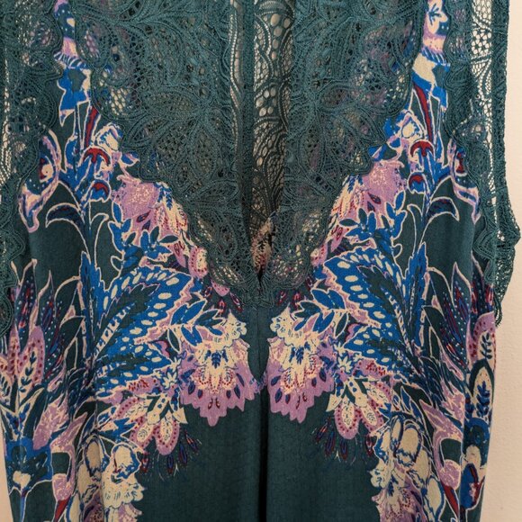 Free People Intimately Teal Green "Marsha" Slip Dress - Picture 9 of 12